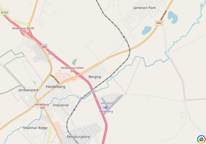 Map location of Bergsig - Heidelberg